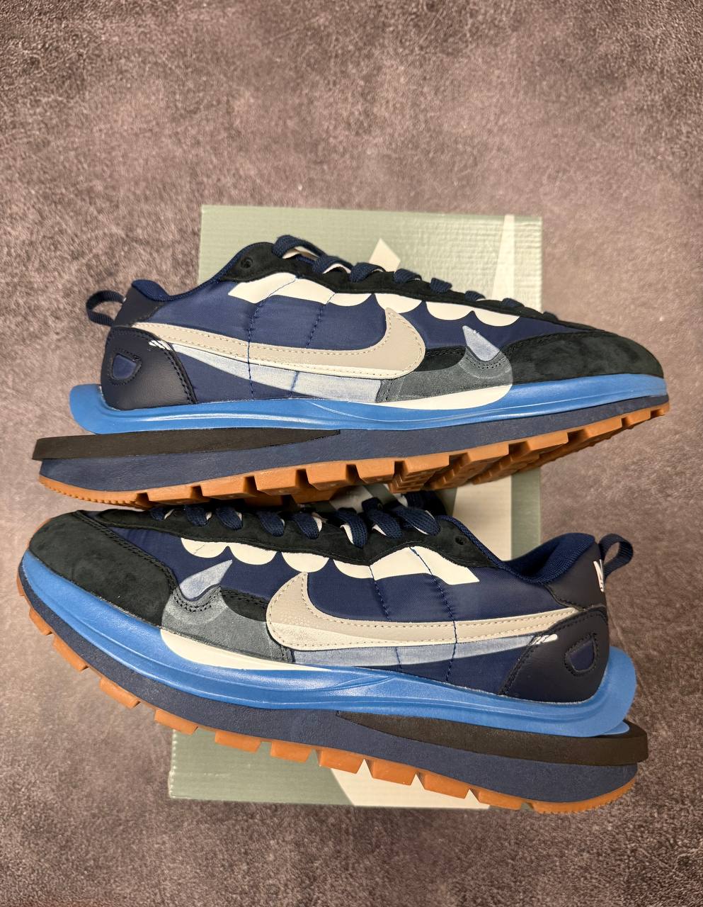 Кросівки Nike x Sacai VaporWaffle Blue Brown