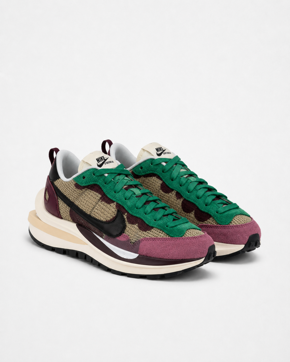 Кросівки Nike x Sacai VaporWaffle Red Green