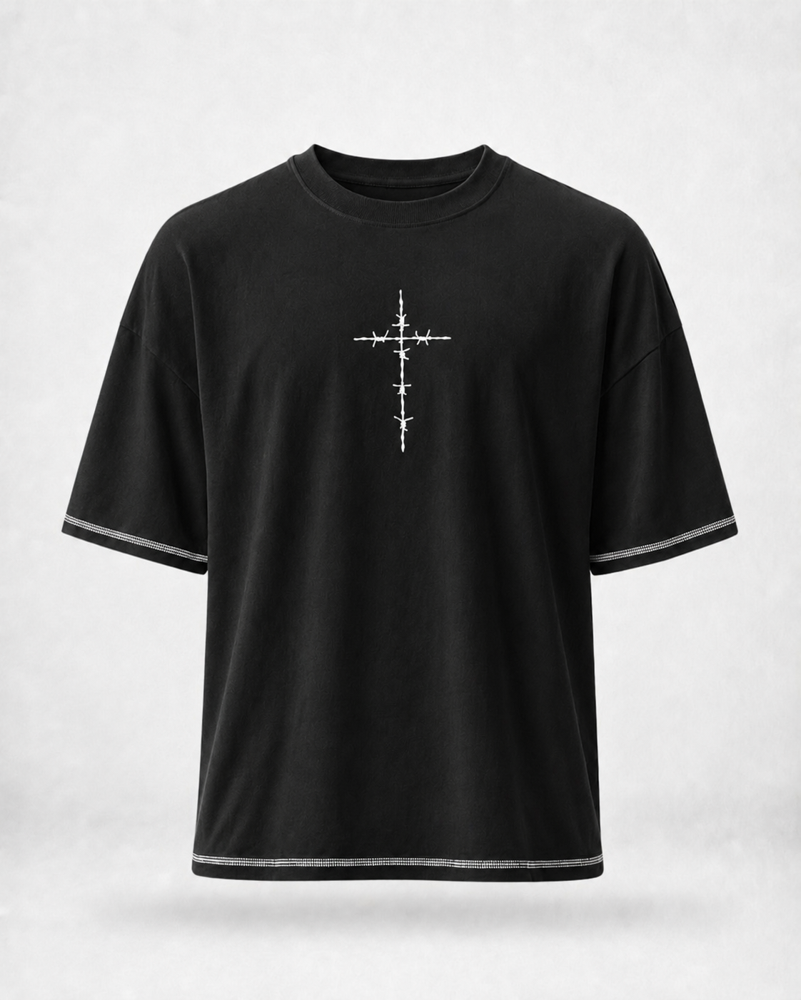 Оверсайз футболка Cross (чорна)