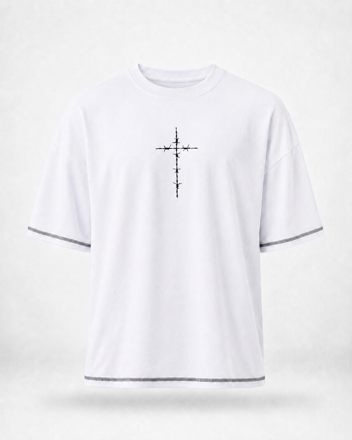 Оверсайз футболка Cross (біла)
