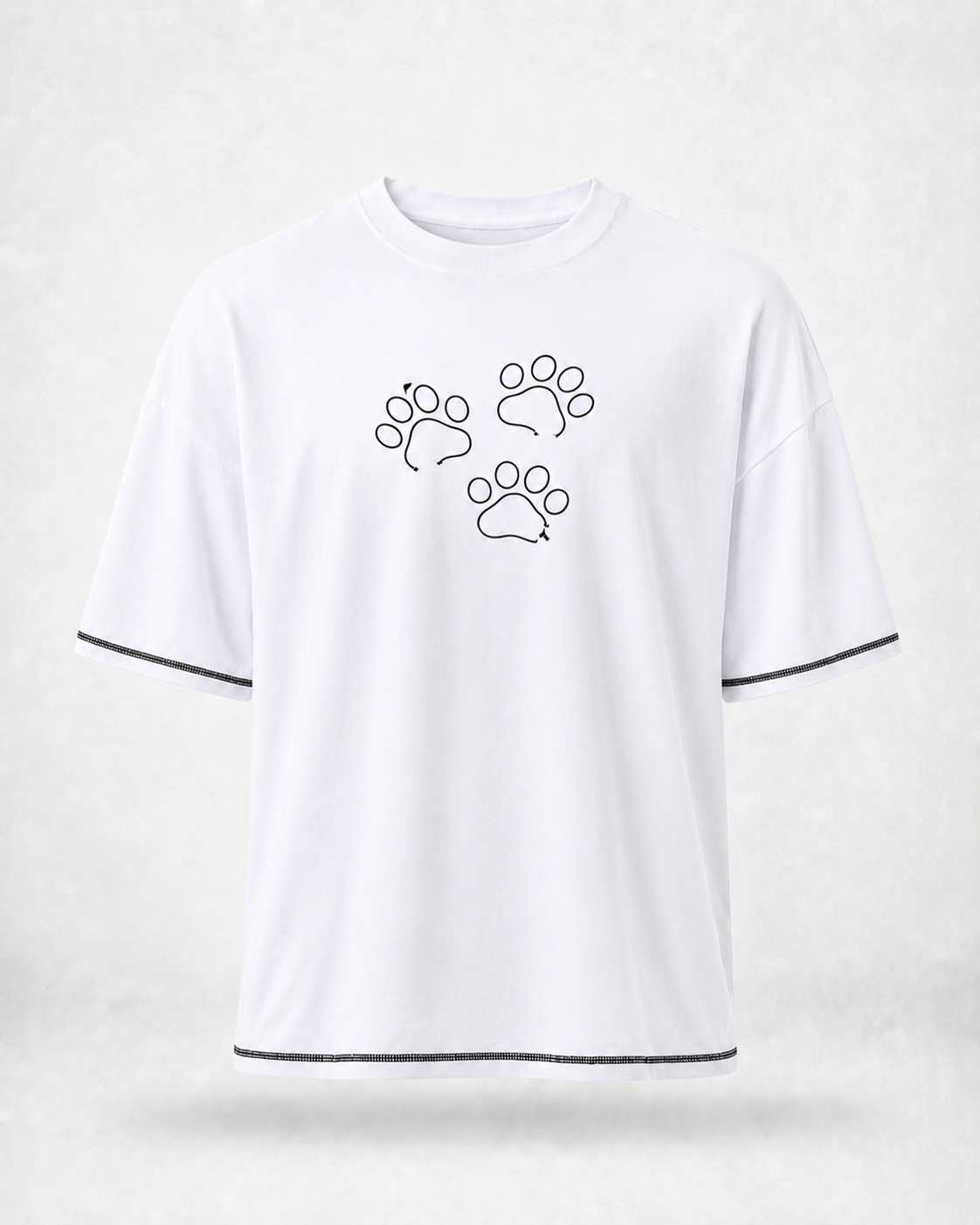 Оверсайз футболка Paws (біла)